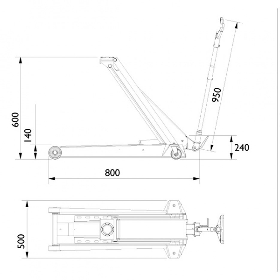 Домкрат подкатной г/п 4т DK40Q